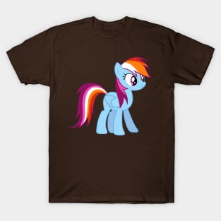 Lesbian Pride Rainbow Dash T-Shirt